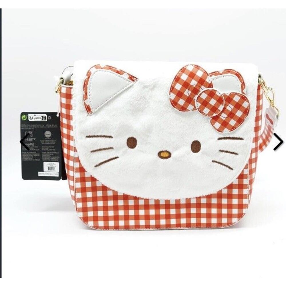 NWT Sanrio Hello Kitty Gingham Cosplay Crossbody Bag